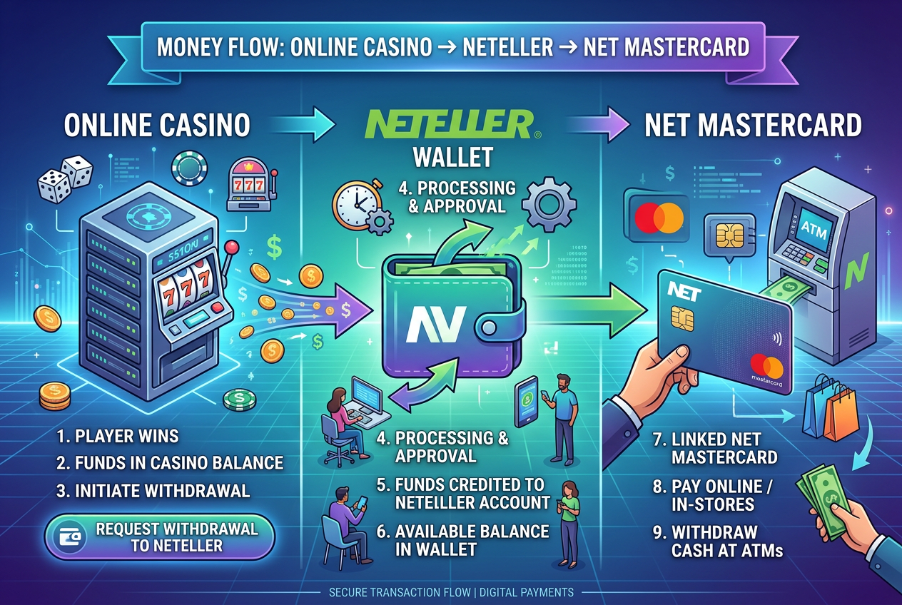Infografika fungování Net+ Mastercard