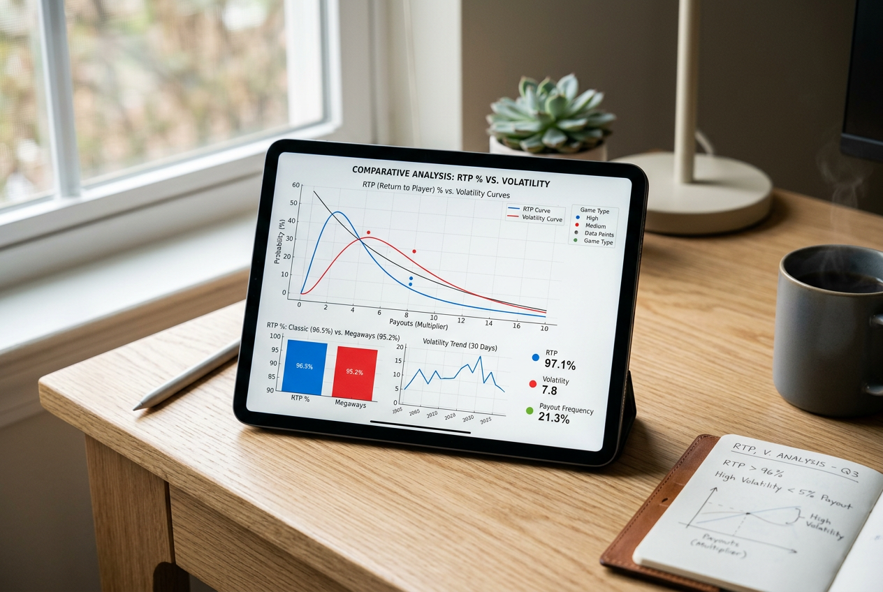 Srovnávací analýza RTP a volatility mezi českým a německým trhem na profesionálním tabletu